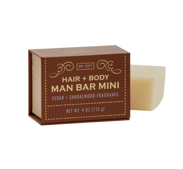 Man Bar Mini 4 oz - Cedar/Sandalwood