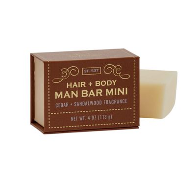Man Bar Mini 4 oz - Cedar/Sandalwood