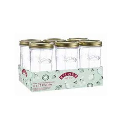 Kilner Wide Mouth Jar 17oz Tray of 6