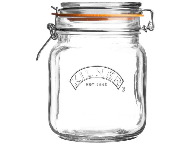 Kilner® Clip Top Square Jar 34 Oz