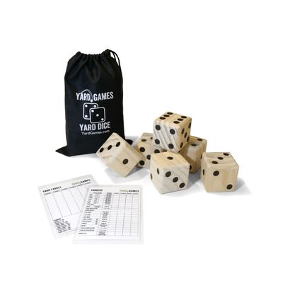Giant Wooden Yard Dice