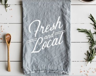 Fresh &amp; Local Tea Towel