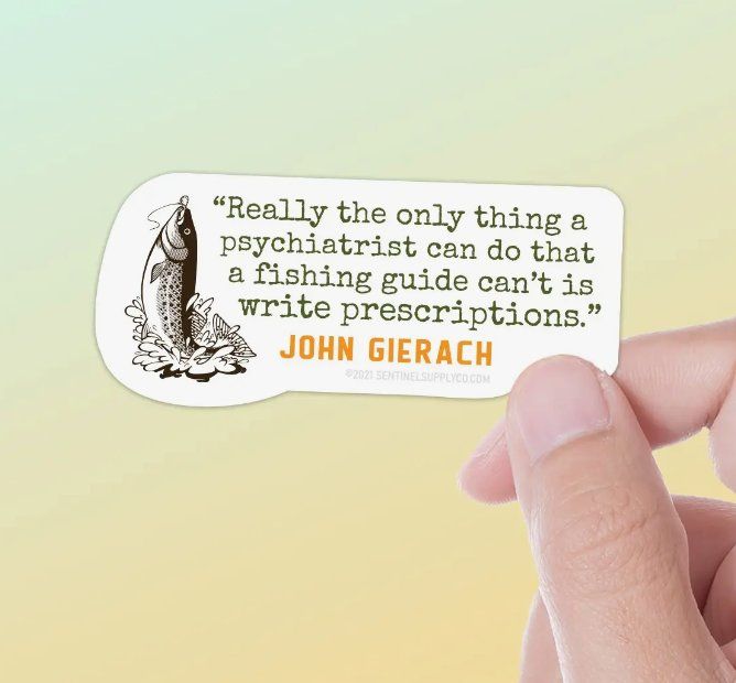 Fishing Guide Quote Sticker