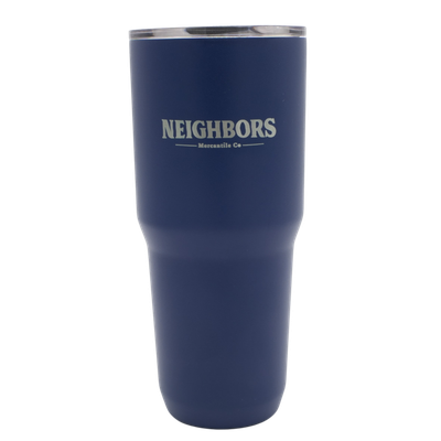 Neighbors 30 oz Stainless Steel Insulated Tumbler, Style: Navy