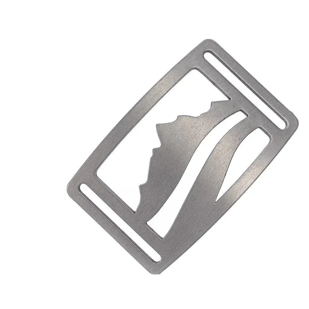 Grip6 Men's Wasatch Belt Buckle, Color: Gunmetal