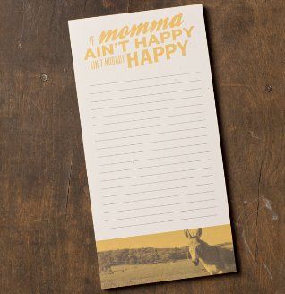 If Momma Aint Happy - Notepad