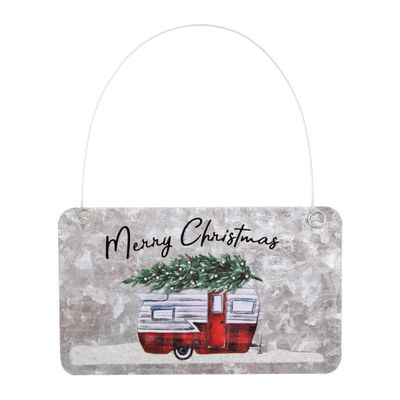 Merry Camper RB Tin Ornament