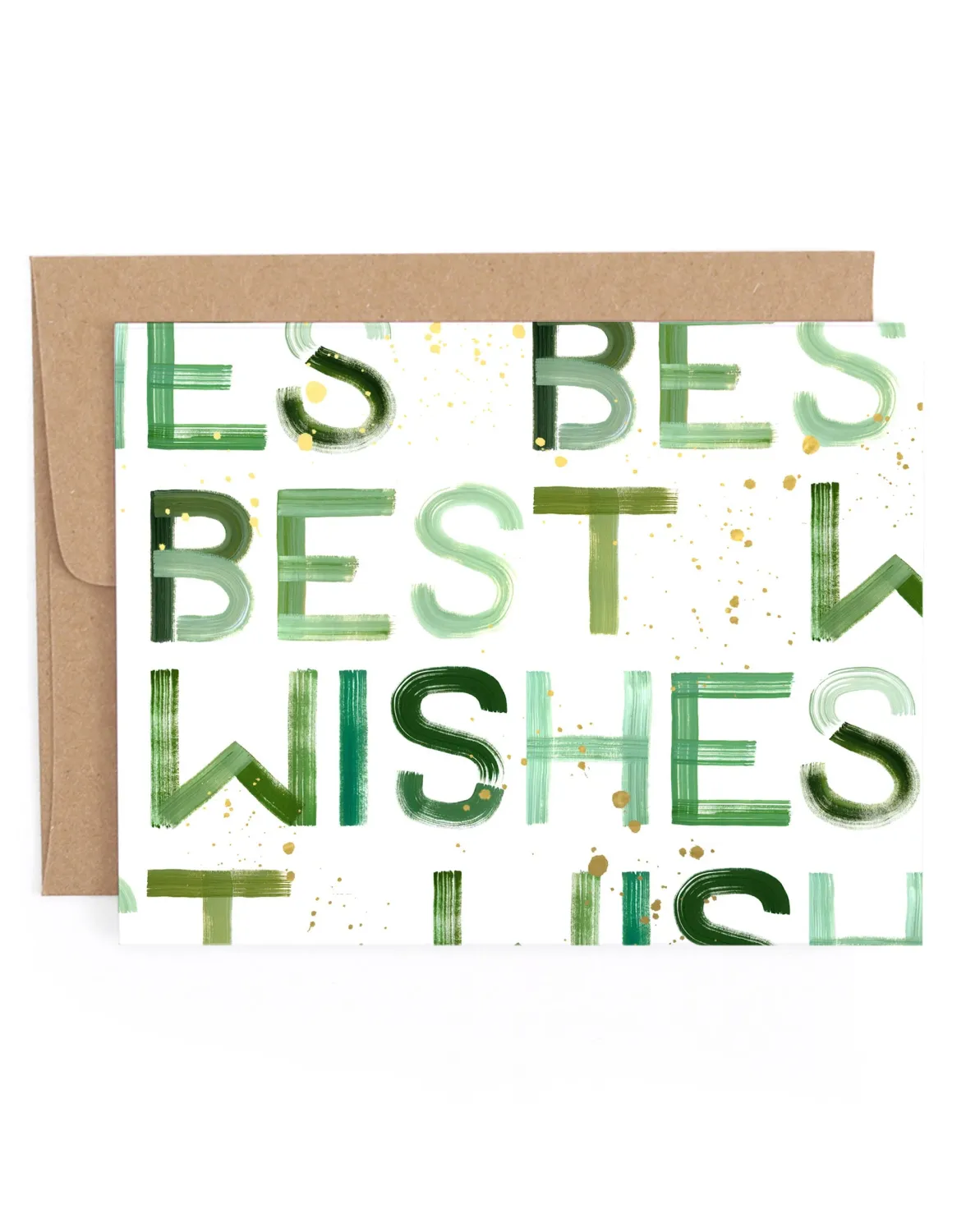 Best Wishes Block Greeting Card