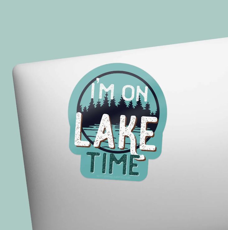 I’m on Lake Time Sticker