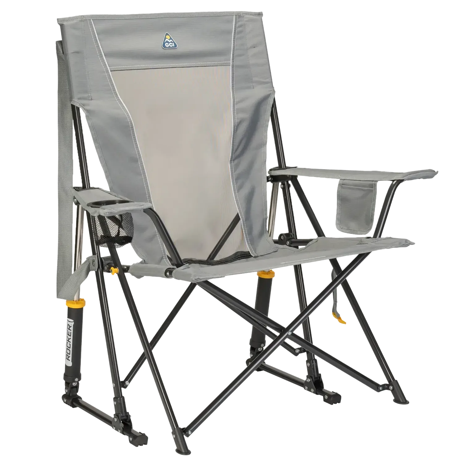 GCI Comfort Pro Rocker Mercury Gray Chair Camp
