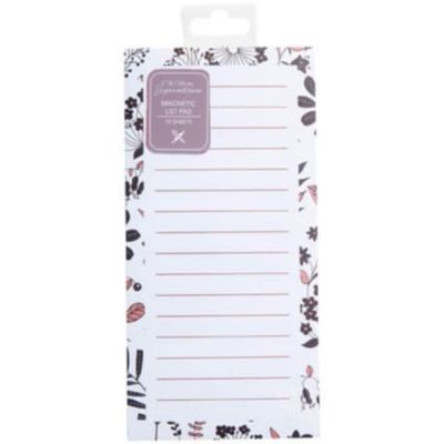 Magnetic Shopping List Pad - Night/Day Blush