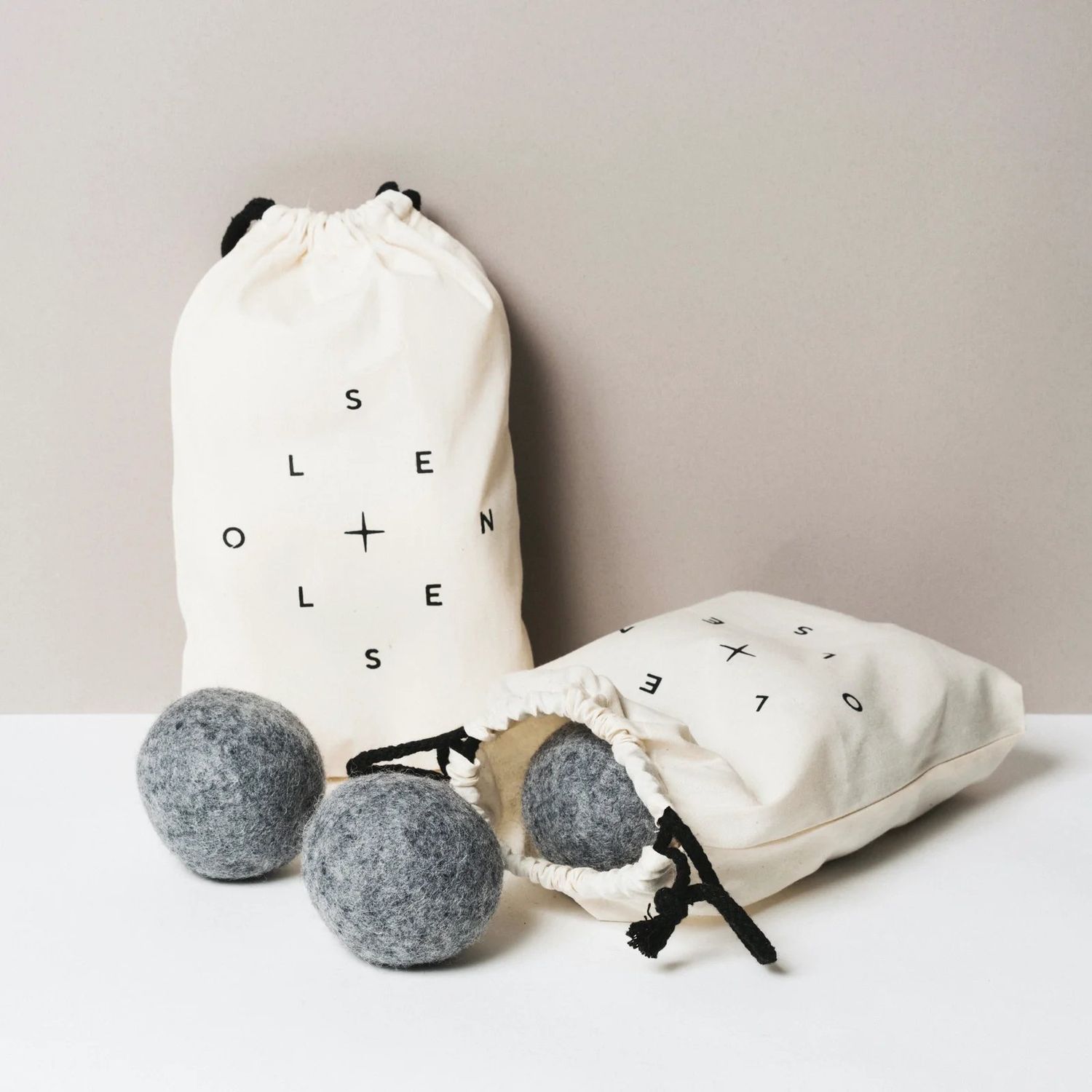 Grey Wool Dryer Balls - Set of 6