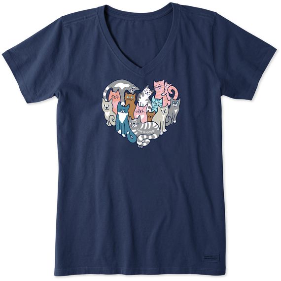 Heart of Cats Tee, Size: SM