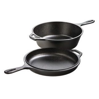 Lodge 3.2Qt Cast Iron Combo Cooker