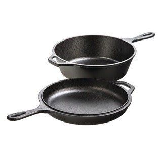 Lodge 3.2Qt Cast Iron Combo Cooker