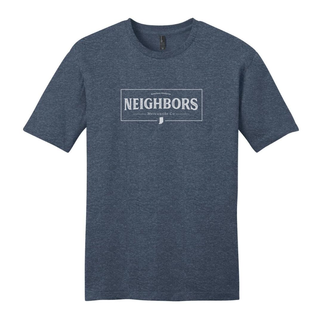 Neighbors Tee, Color: Navy Heather, Size: SM