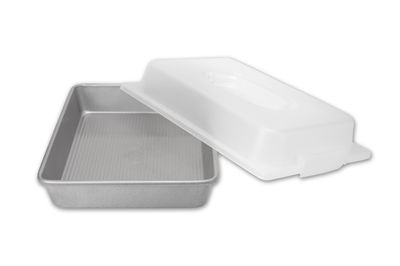USA Pan 9x13 Cake Pan w/ Lid Set