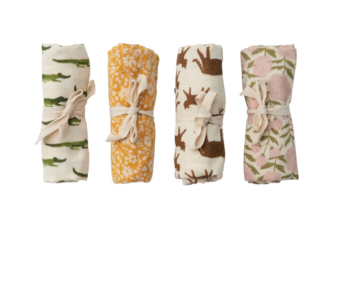 Cotton Burp Cloth - Patterned