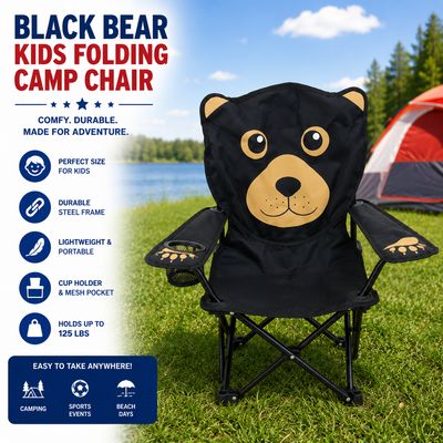 Black Bear | Folding Kids Camp Chair