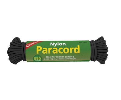 Coghlan's Paracord 50’ Black