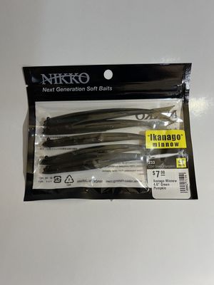 Ikanago Minnow 4.6” Green Pumpkin