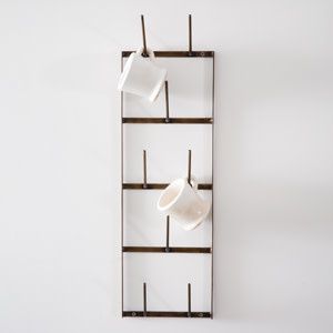 Narrow Wine Bottle Dryer Rack - Antique Bronze