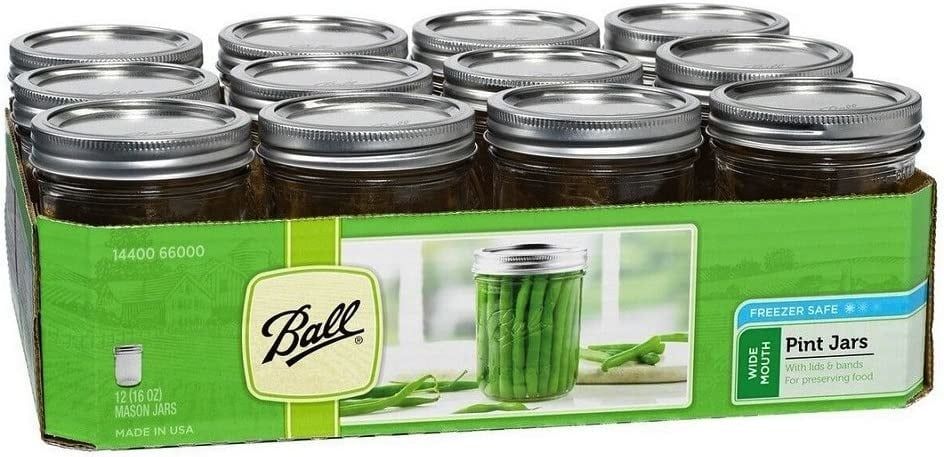Ball Wide Mouth 16 oz Pint Jars