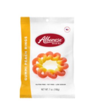 Albanese Gummi Peach Rings