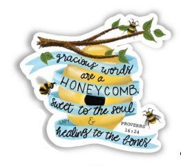 Gracious Words are Honeycomb Sticker