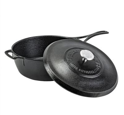 Lodge Blacklock 4qt Deep Skillet with Lid