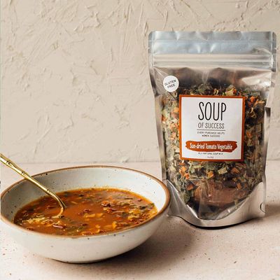 Sun Dried Tomato Vegetable Soup of Success