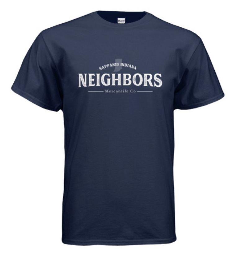 Neighbors Tee Kids Navy, Size: SM