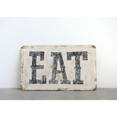 Eat Distressed Embossed