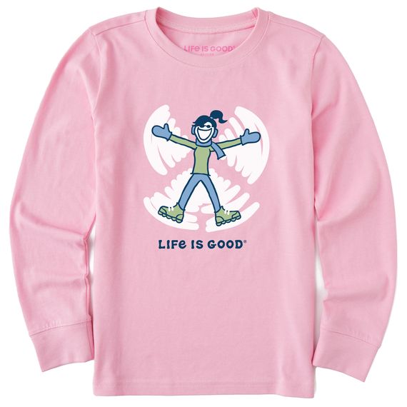 Clearance Kids Jackie Angel Pink Long Sleeve Tee, Size: MD