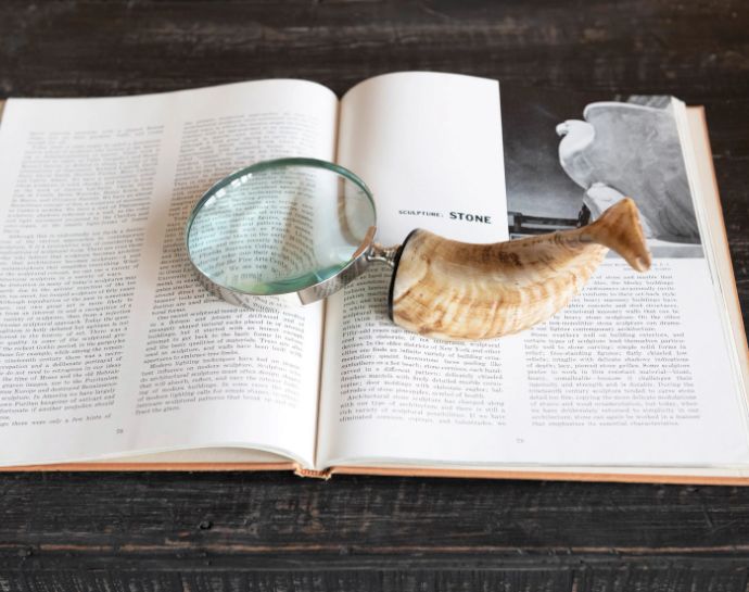 Magnifying Glass with Horn Handle