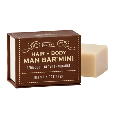 Man Bar Mini 4 oz - Redwood &amp; Clove