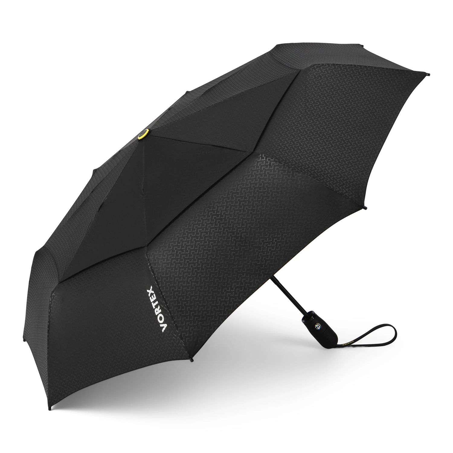Vortex Vented Compact Umbrella, Color: Black