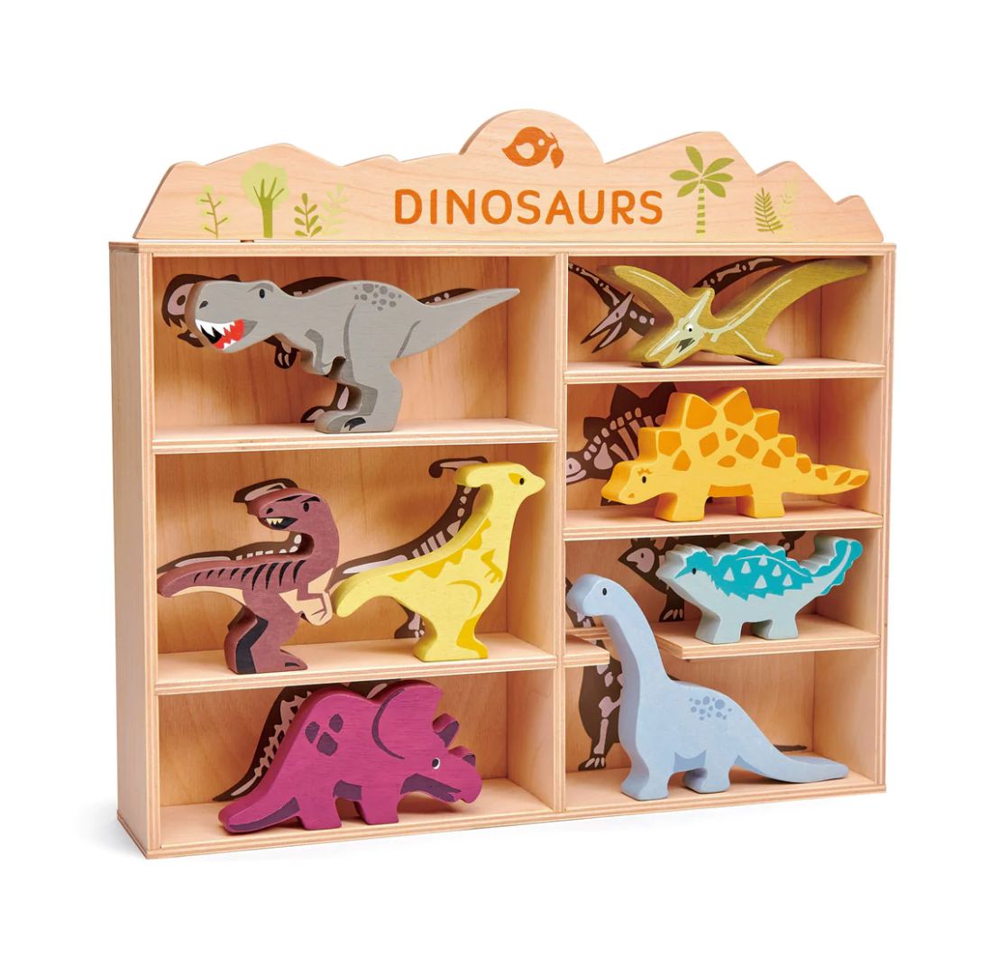 Dinosaurs with Display Shelf