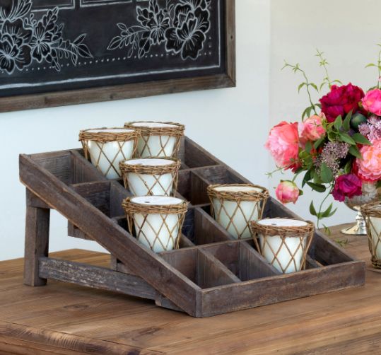 Wooden Seed Packet Display
