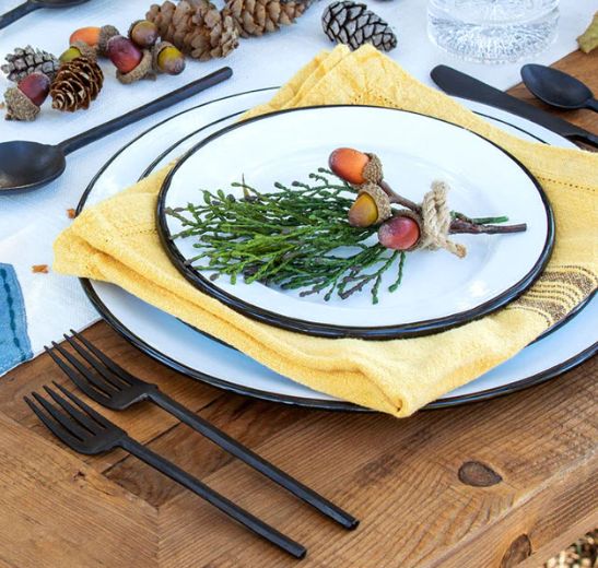 Farmhouse Enamelware Dessert Plate