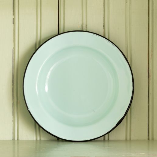 Enamelware Salad Plate - Robin Egg Blue