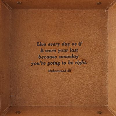 Leather Desk Tray Live Every Day