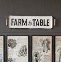 Farm to Table Metal Tray