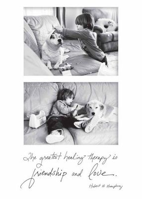 The greatest healing therapy is friendship and love. - Get Well Card