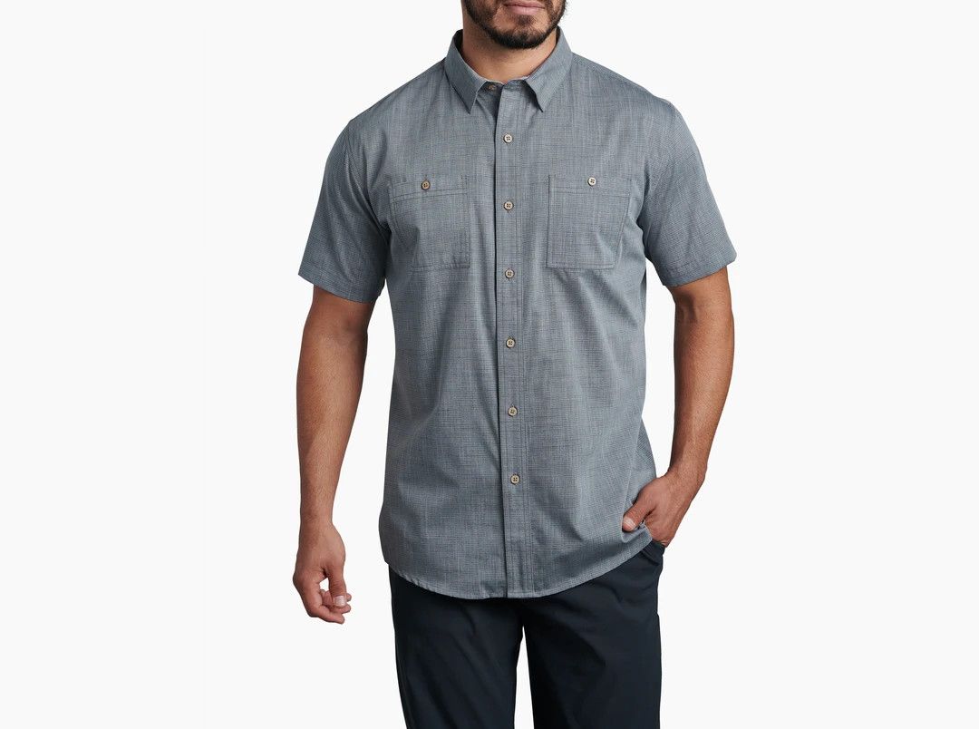 KUHL Men's Karib Stripe Shirt, Color: Storm, Size: MD