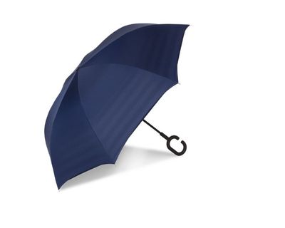 UnbelievaBrealla Print Reverse Closing Umbrella Navy / Bond