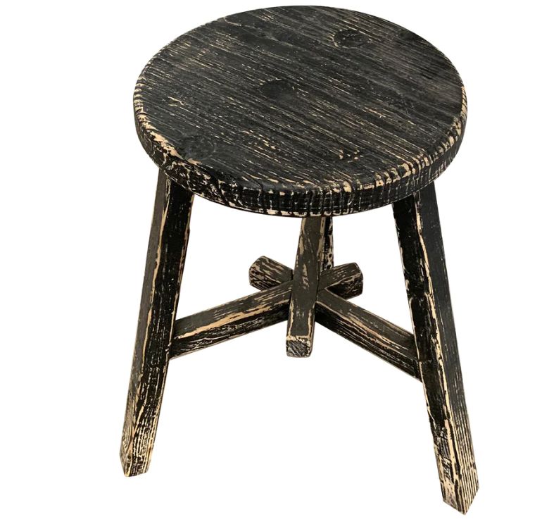 Primitive Black Stool