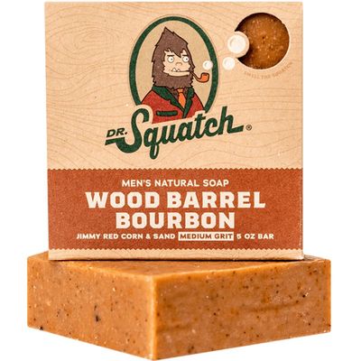Dr. Squatch Bar Soap Wood Barrel Bourbon