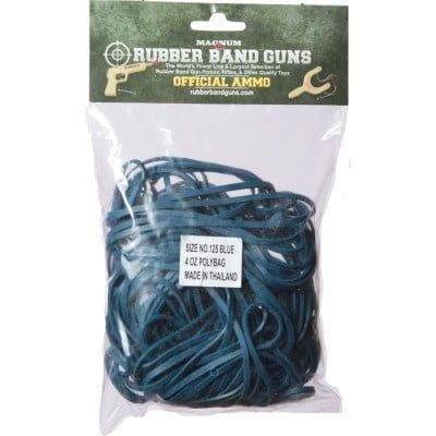 Rubber Band Gun Blue Ammo 4 oz - Long Rifle