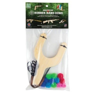 Mini Sling Shot Packed with 12 1” Hedge Balls